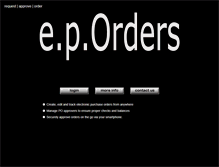 Tablet Screenshot of eporders.com